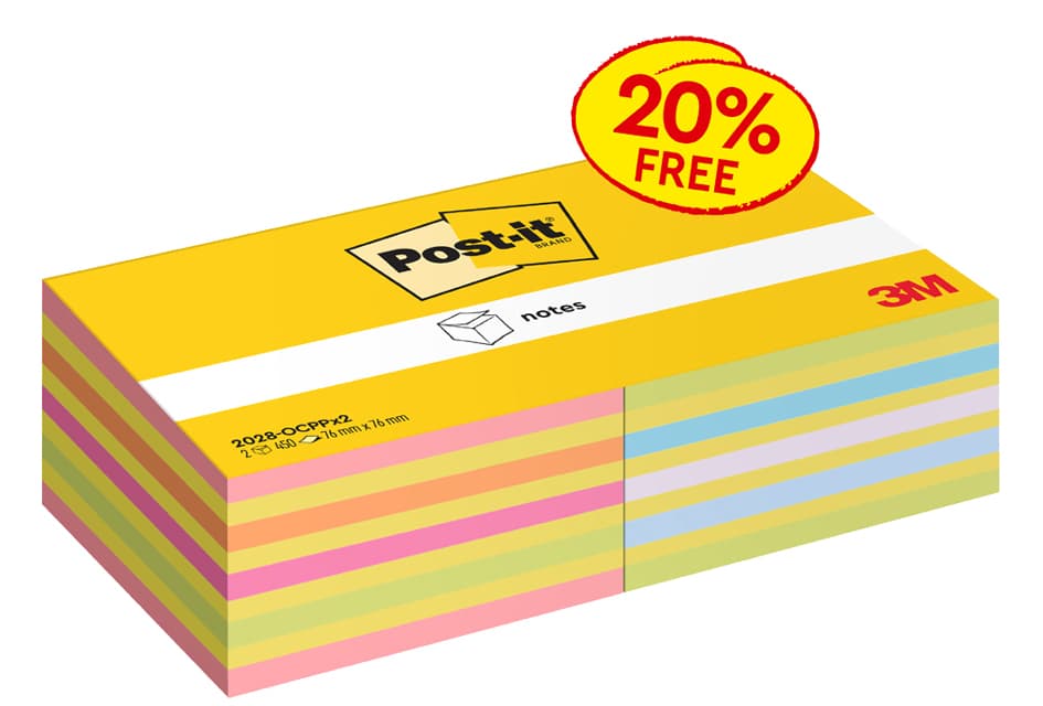 Post-It Haftnotiz-Würfel Notes, 76 X 76 Mm, Promotion