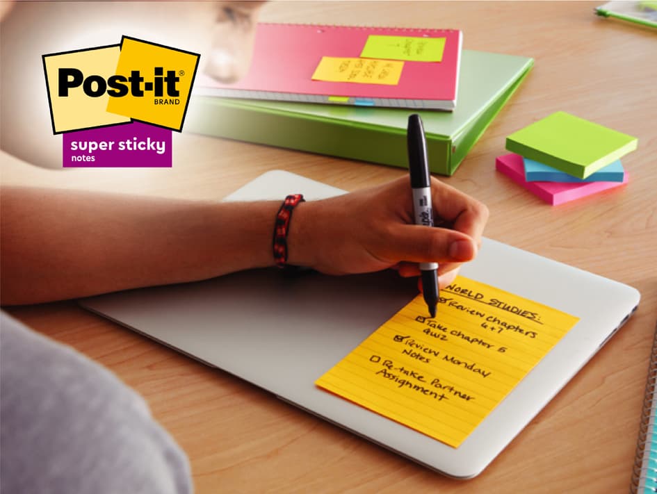 Post-It Haftnotizen Super Sticky Notes, Liniert, 101 X 152mm