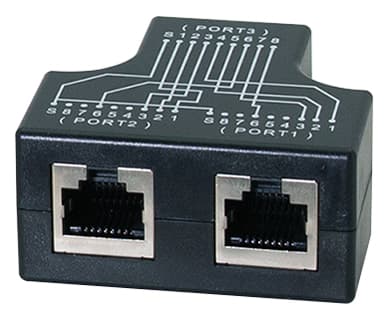 Logilink Rj45 Anschlussdoppler, 2x 10/100 Baset