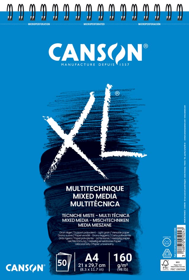 Canson Studienblock Xl Mixed Media, Din A3