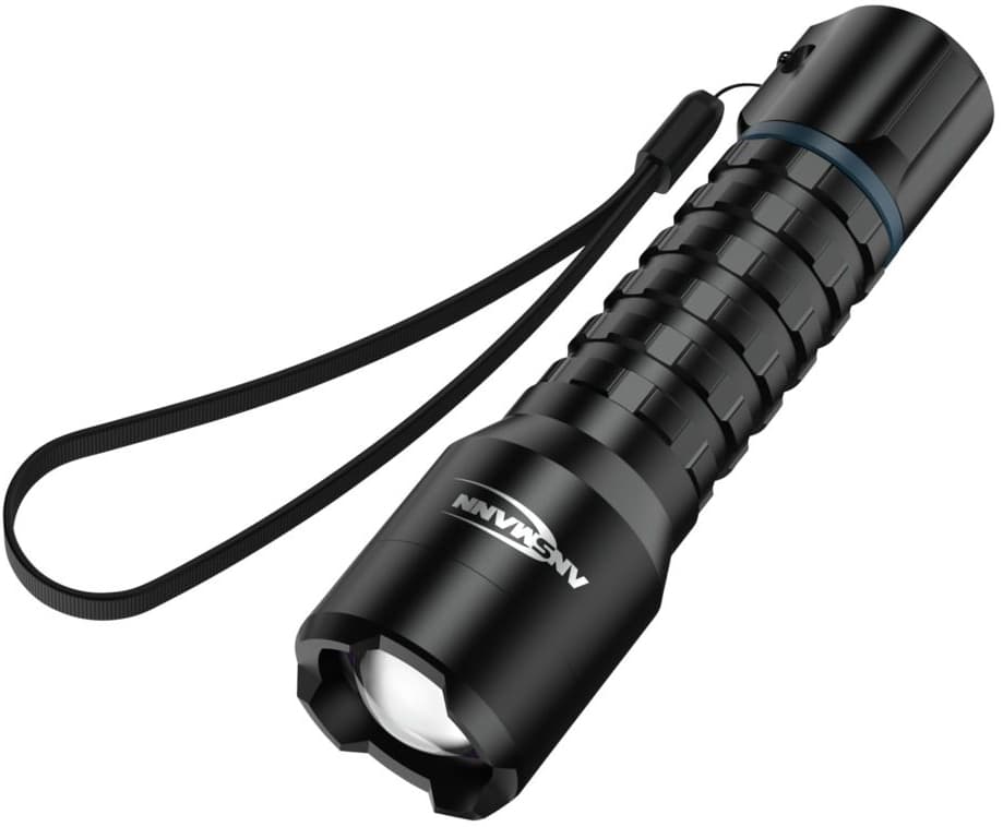 Ansmann Akku Led-Taschenlampe Survival Ts1000rf, Schwarz