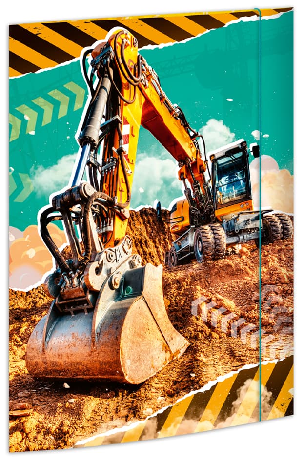 Rnk Verlag Zeichnungsmappe , Bagger, , Karton, Din A3
