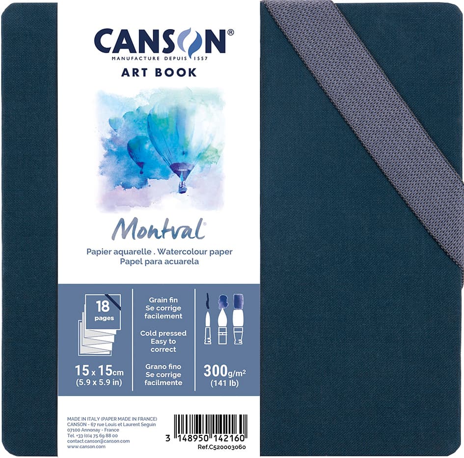 Canson Skizzenbuch Art Book Montval Akkordeon, 150 X 150 Mm