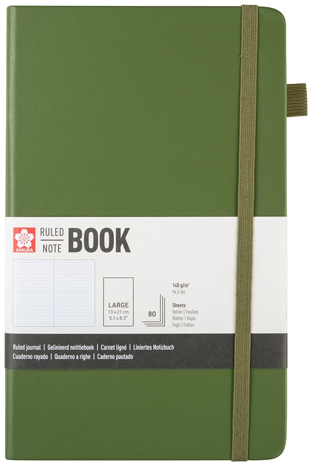 Sakura Notizbuch, 130 X 210 Mm, Liniert, Piniennadel