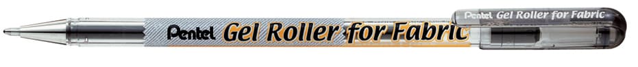 Pentel Textil Gel-Tintenroller Bn15, Schwarz