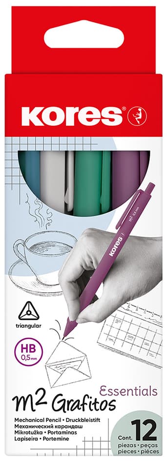Kores Druckbleistift , M2 Grafitos Essentials, , Hb, 0,5 Mm