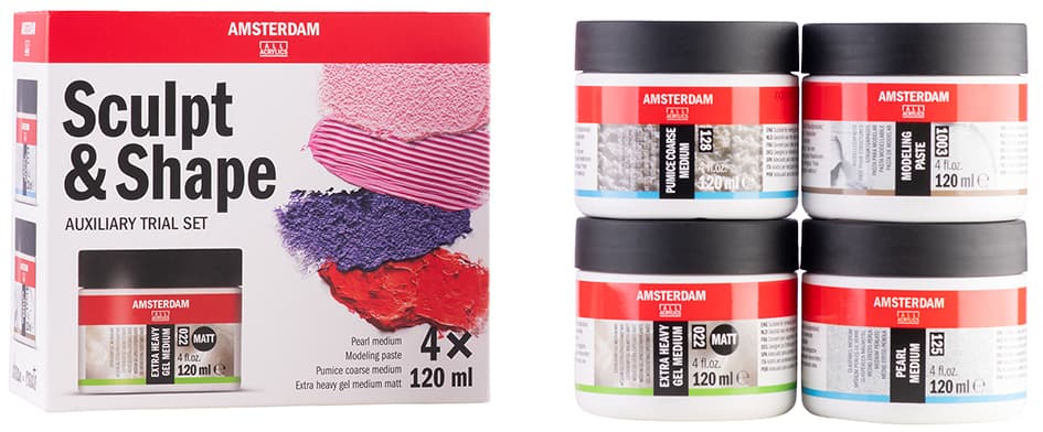 Royal Talens Amsterdam Medium Modellier-Set, 4 X 120 Ml