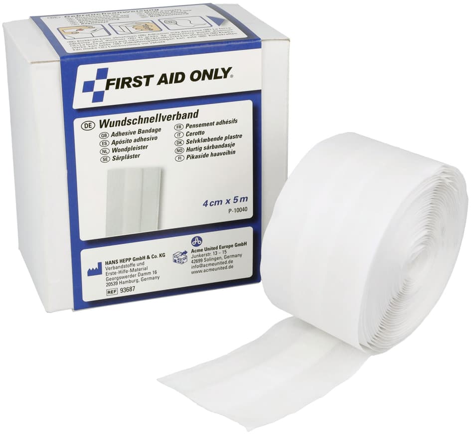 First Aid Only Wundschnellverband, 40 Mm X 5 M, Weiß