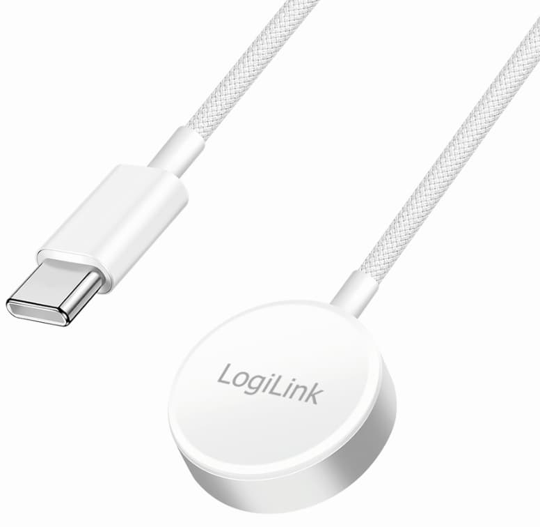 Logilink Smartwatch-Induktions-Ladekabel Für Apple, Weiß