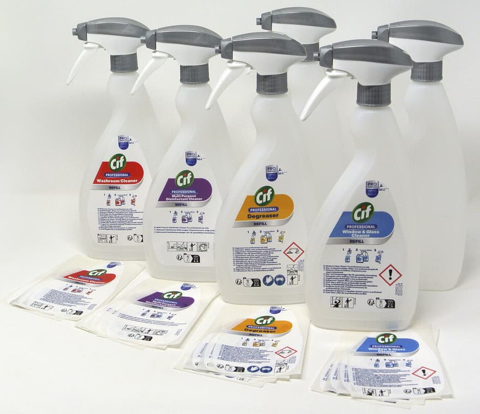 Cif Professional Dosierflaschen-Set, 6er Set