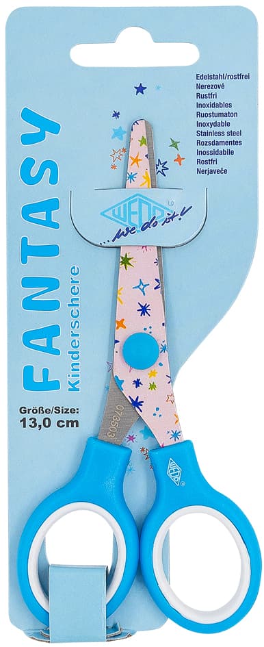 Wedo Bastelschere Fantasy , Sterne, , Rund, 130 Mm, Blau