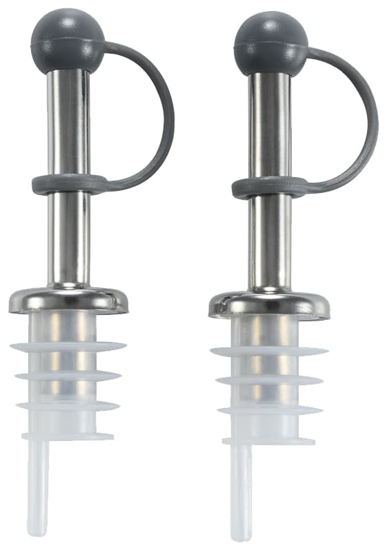 Metaltex Flaschenausgießer, Edelstahl, 2er Set