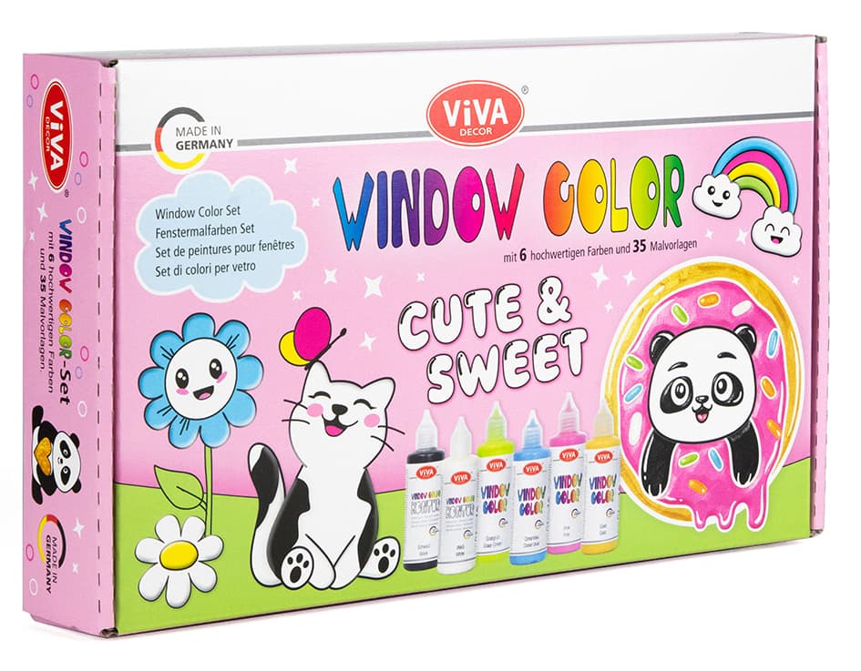 Viva Decor Viva Kids Window Color Set , Cute & Sweet,