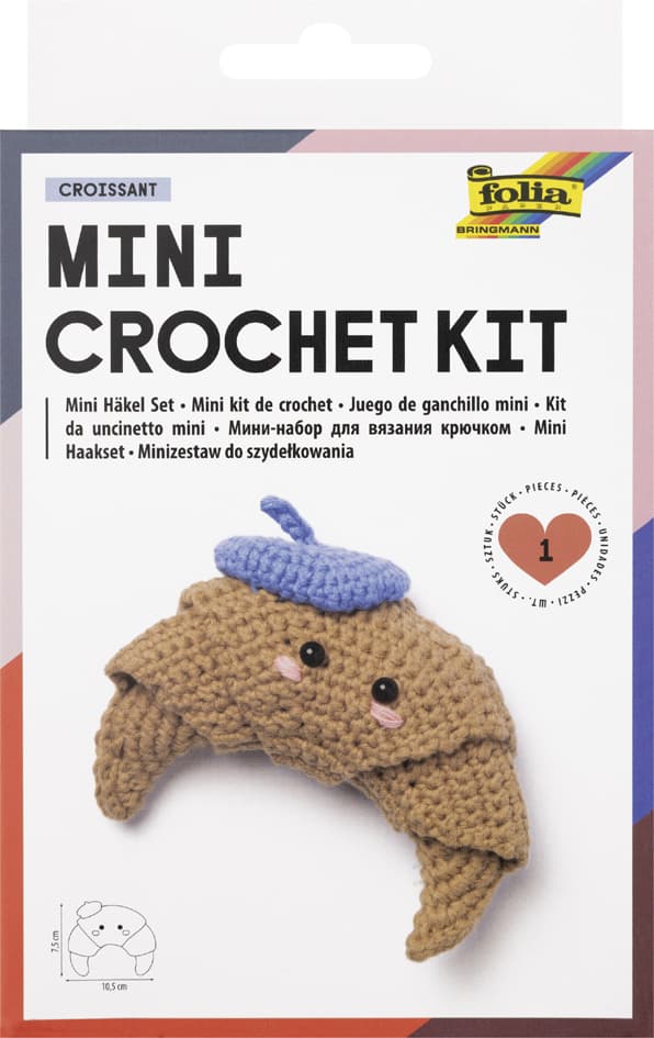 Folia Mini-Häkelset , Croissant,