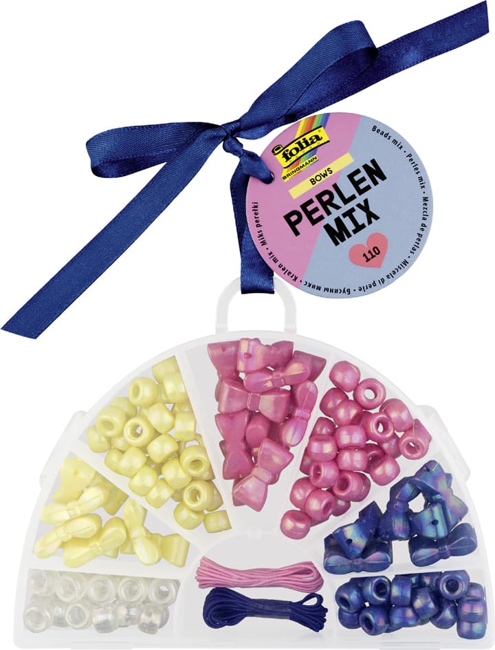 Folia Perlen-Mix Bows, 110 Teile