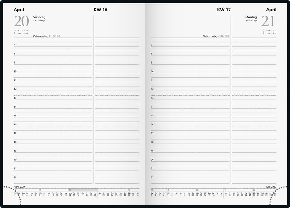 Rido Idé Buchkalender , Chefplaner Miradur, , 2027, Dunkelblau