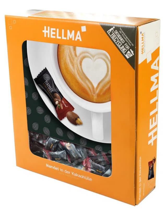 Restposten: Hellma Mandeln In Kakaohülle, Im Karton