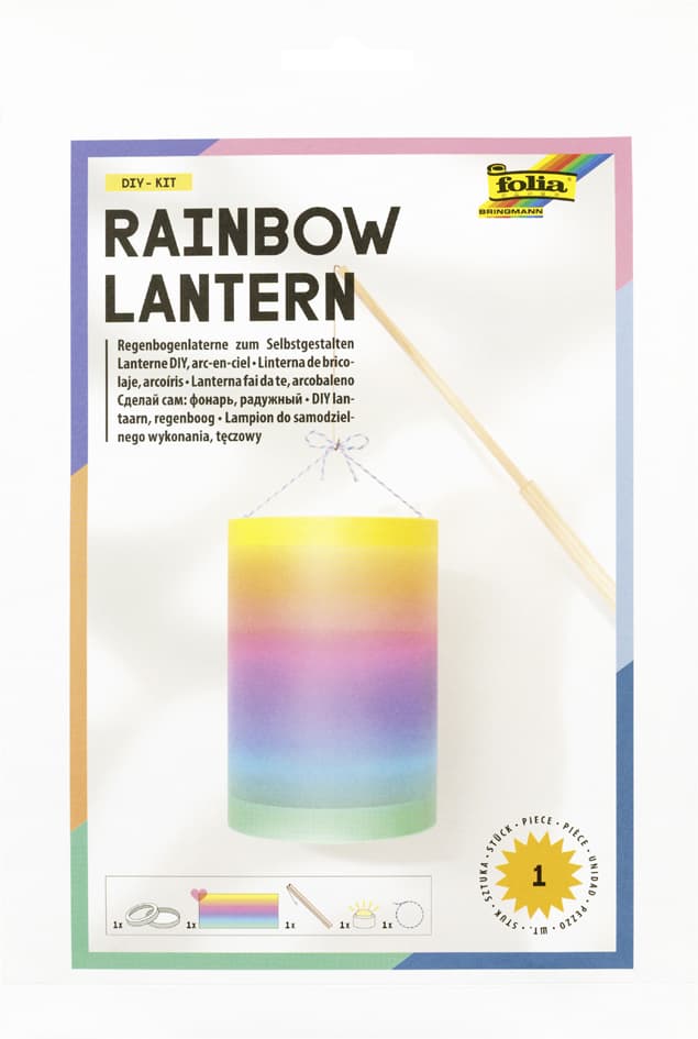 Folia Diy Regenbogenlaterne-Bastelset