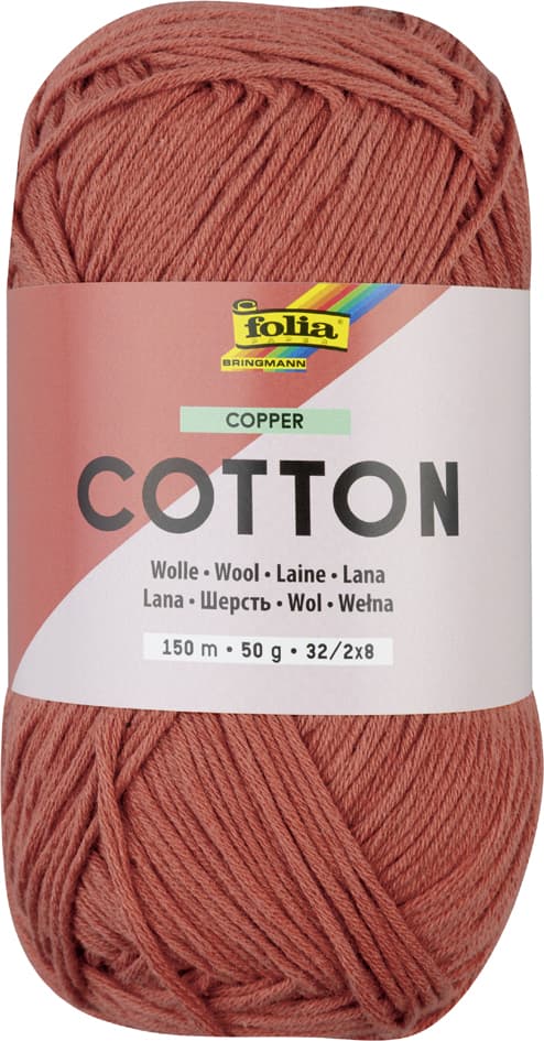 Folia Wolle / Baumwollgarn, 50 G / 150 M, Copper
