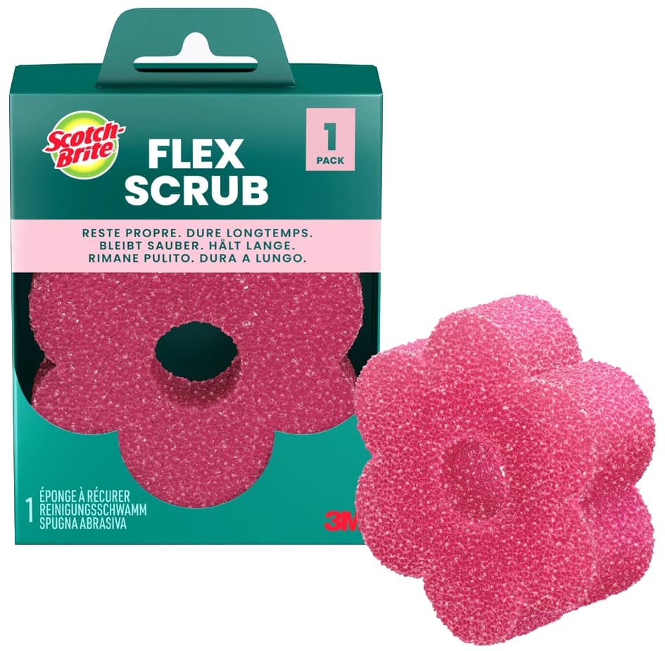 Scotch-Brite Reinigungsschwamm Flex Scrub, Rosa