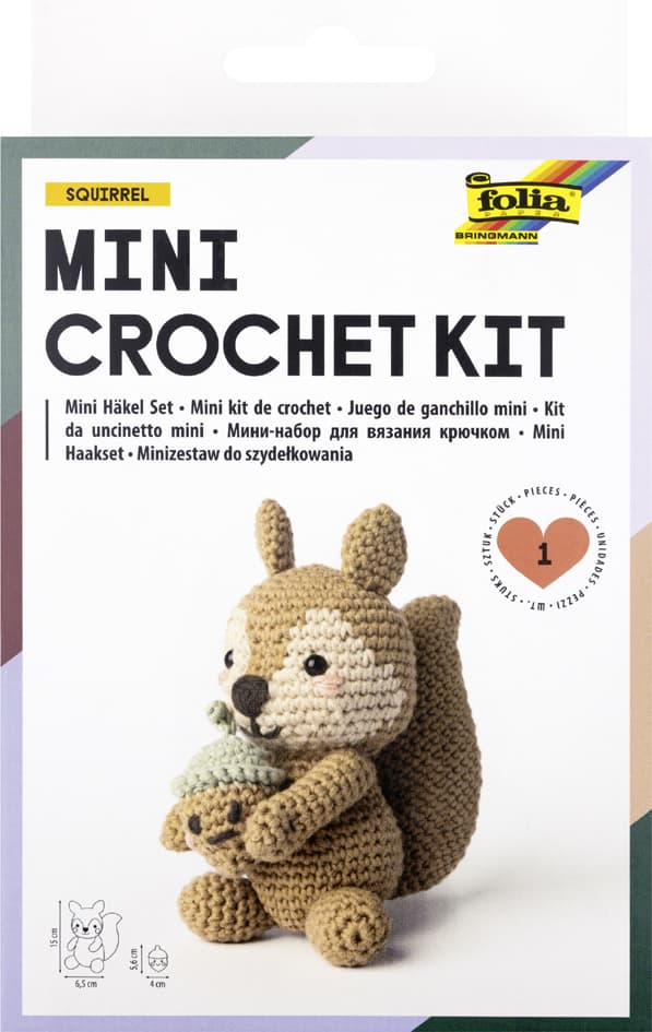Folia Mini-Häkelset , Squirrel, , Eichhörnchen-Motiv