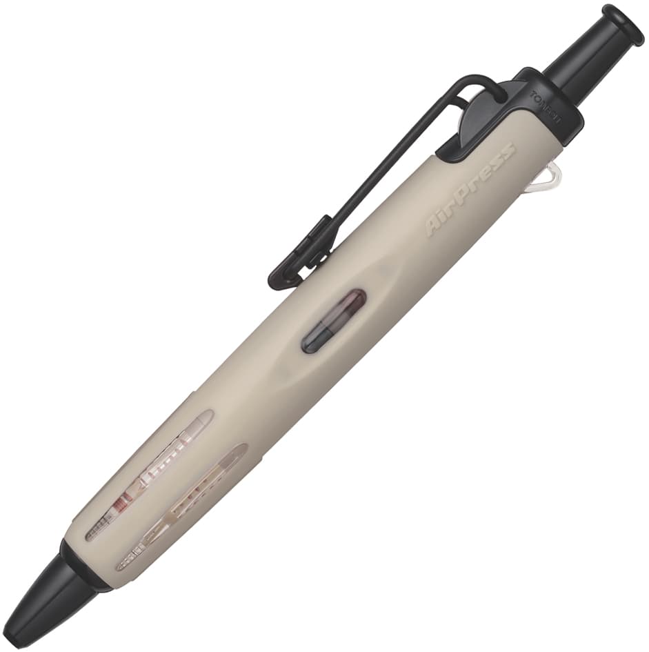 Tombow Druckkugelschreiber , Airpress Pen, , Beige/Schwarz