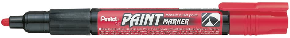 Pentel Lackmarker Paint Marker Mmp20, Rot