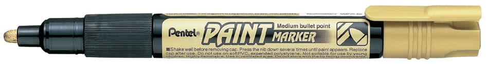 Pentel Lackmarker Paint Marker Mmp20, Gold