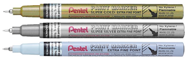 Pentel Lackmarker Paint Marker Mmp10, Gold