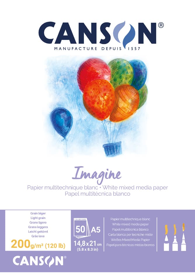 Canson Skizzenblock Imagine, Din A2, 200 G/Qm