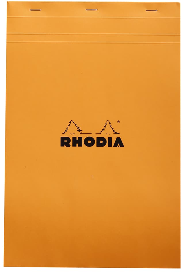 Rhodia Notizblock No. 19, Din A4+, Kariert, Orange
