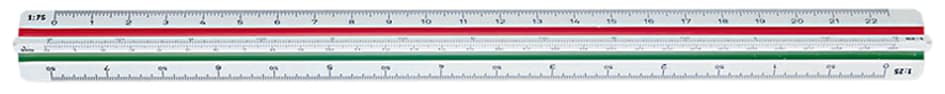 Staedtler Dreikant-Maßstab Mars 561 98-Dinbk, Weiß