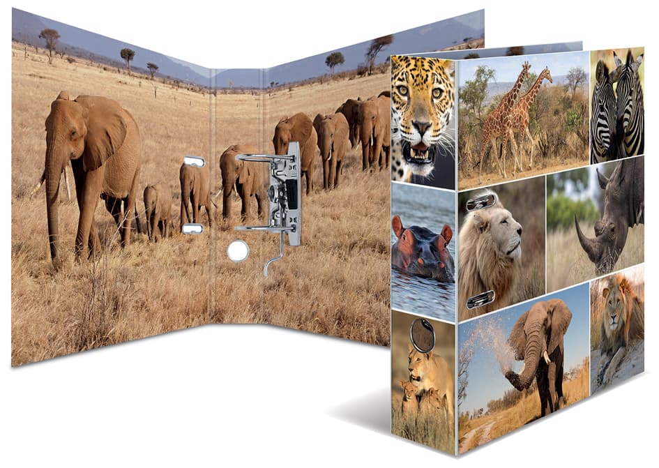 Herma Motivordner , Animals, , Din A4, Afrika Tiere