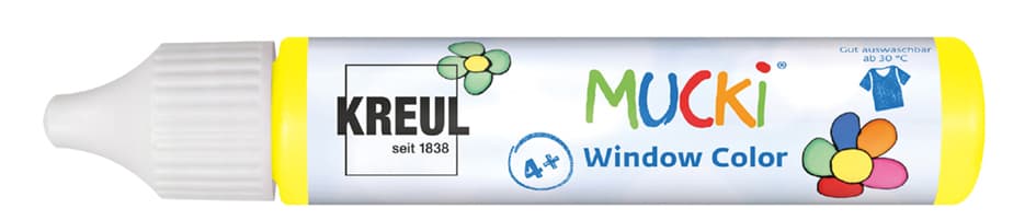 Kreul Window Color Pen , Mucki, , Gelb, 29 Ml