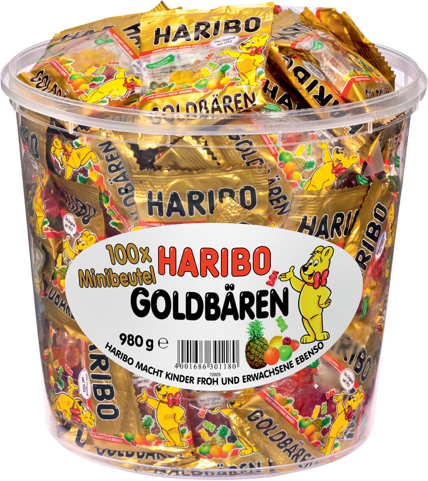 Haribo Fruchtgummi Goldbären Minis, In Runddose