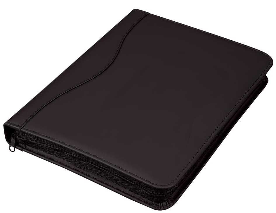 Alassio Ringbuchmappe , Rondo, , A4, Lederimitat, Schwarz