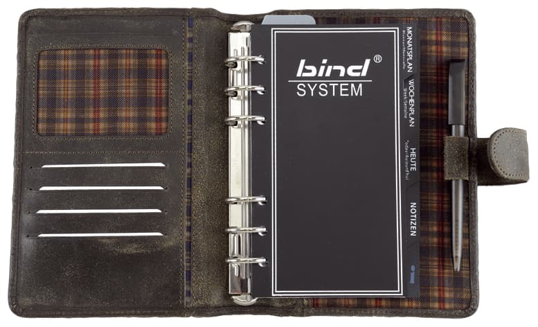 Bind Terminplaner Modell 10101-1, A6, Ohne Kalender, Braun