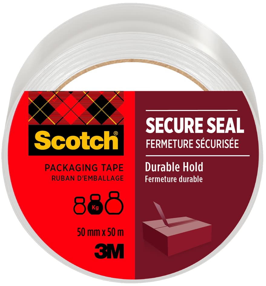 3m Scotch Verpackungsklebeband Secure Seal, 50 Mm X 50 M,