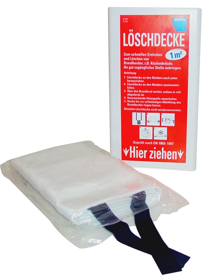 Unitec Feuerlöschdecke, Din En 1869:1997, Glasfaser