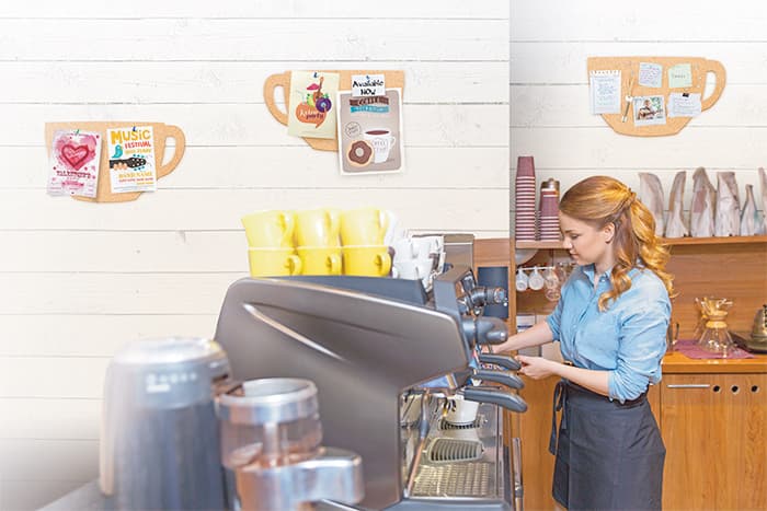 Securit Korktafel Silhouette , Tasse,