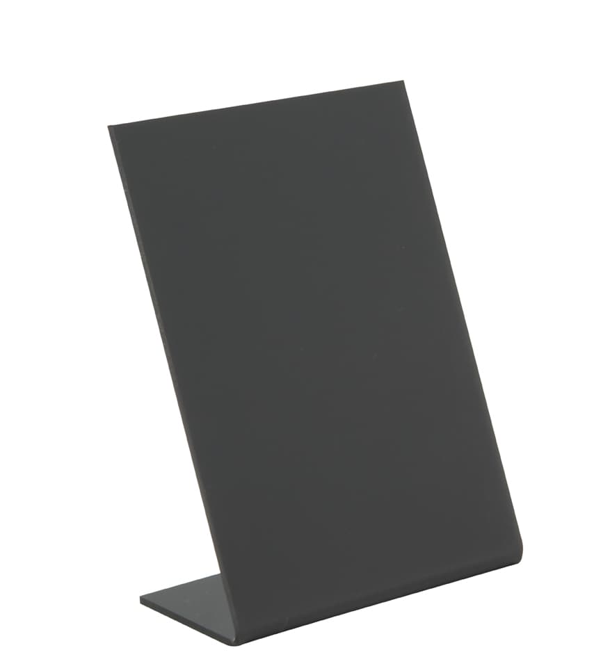 Securit Tischaufsteller L-Shape, Din A7, Schwarz