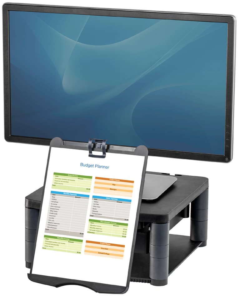 Fellowes Monitorständer Premium Plus, Schwarz