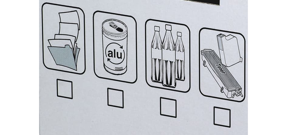 Fellowes Bankers Box System Recycling-Behälter, Weiß