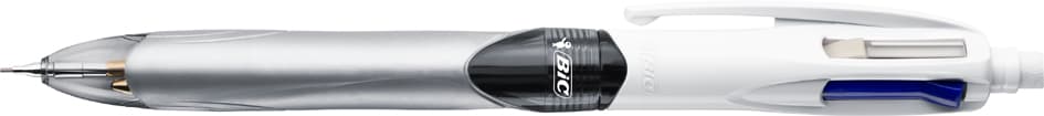 Bic Druckkugelschreiber 4 Colours 3+1 Hb, Grau/Weiß