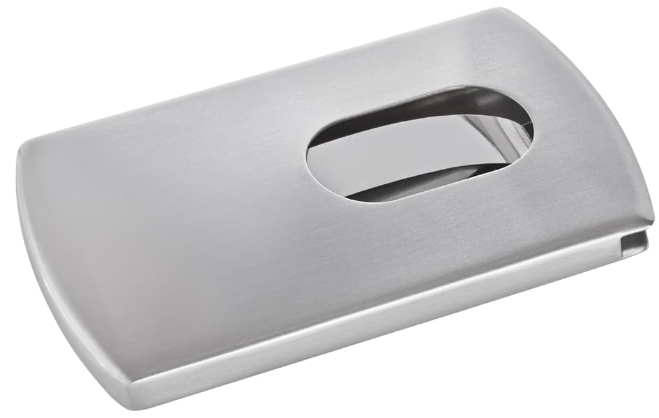 Sigel Visitenkarten-Etui , Snap, , Edelstahl, Silber