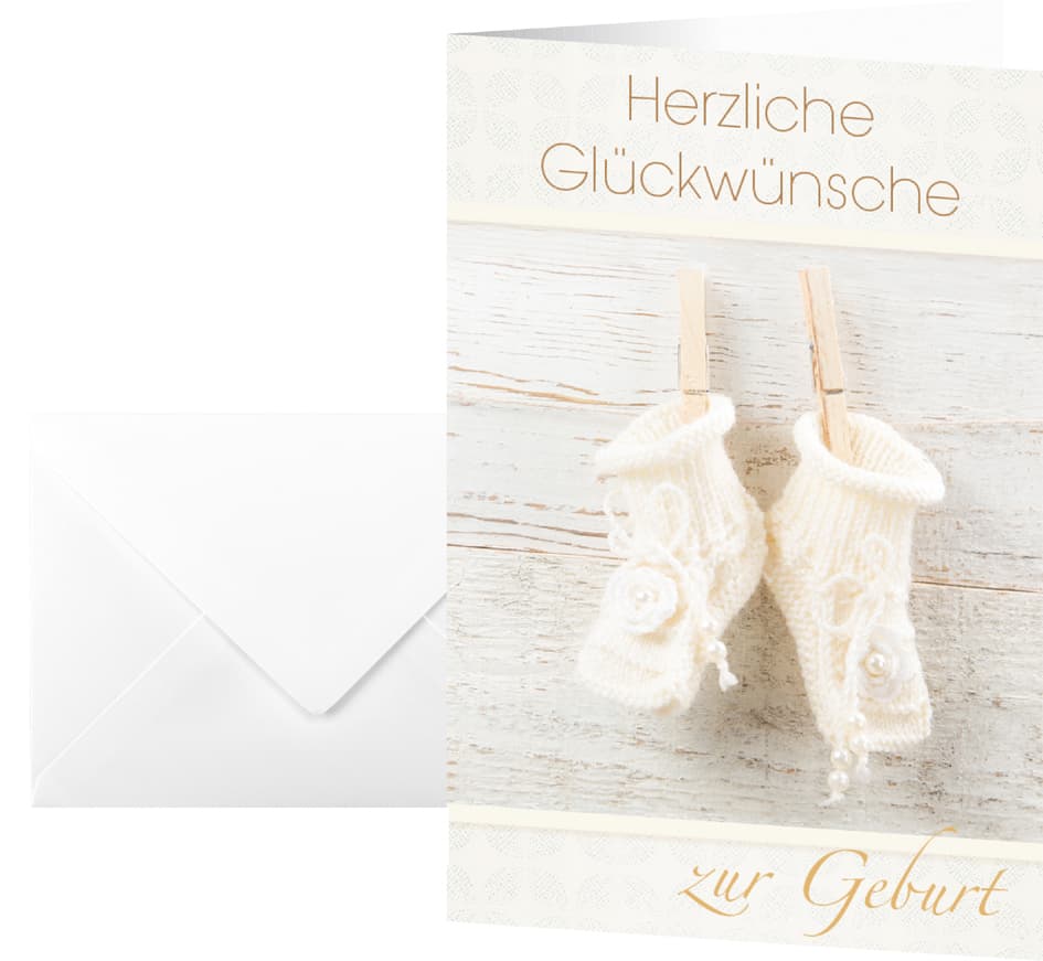 Sigel Geburtskarte , Baby, , (B)115 X (H)170 Mm
