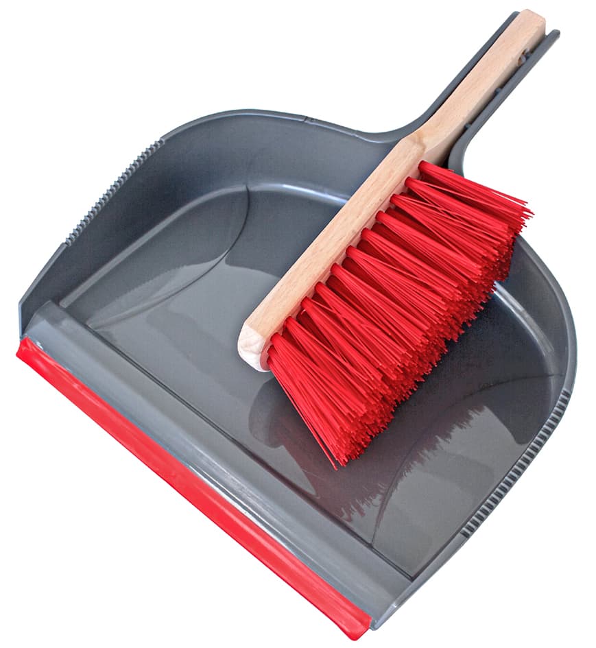 Peggy Perfect Baustellen-Kehrgarnitur, Grau/Rot