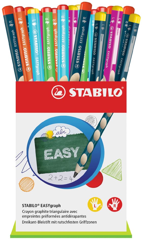 Stabilo Schreiblernbleistift Easygraph, 36er Thekendisplay