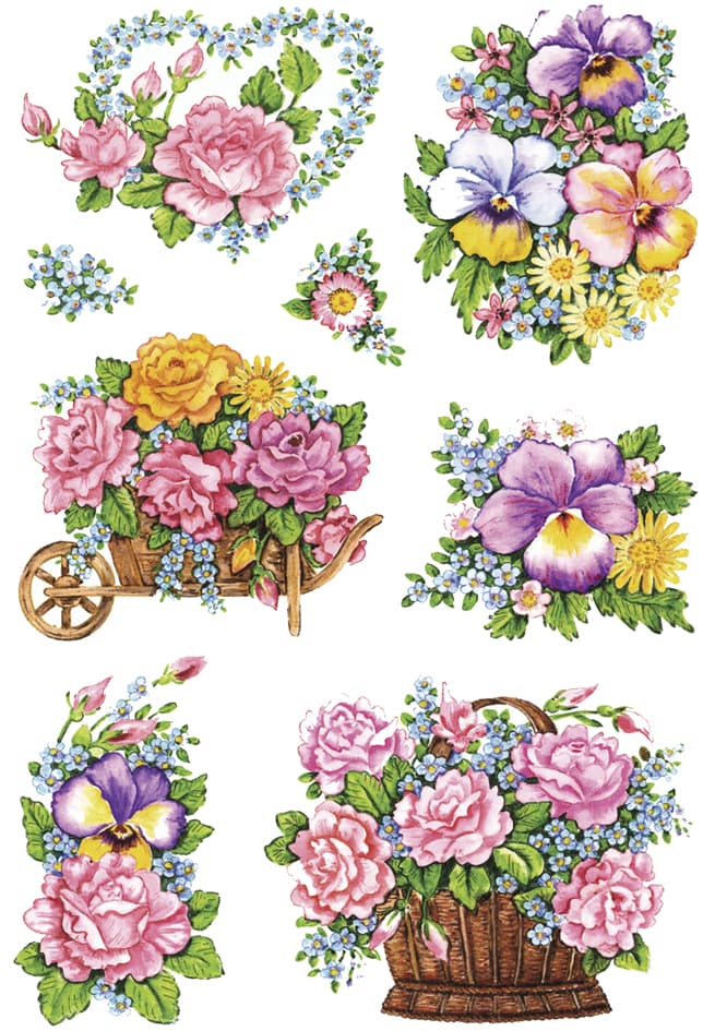 Herma Sticker Decor , Nostalgische Blumentöpfe,