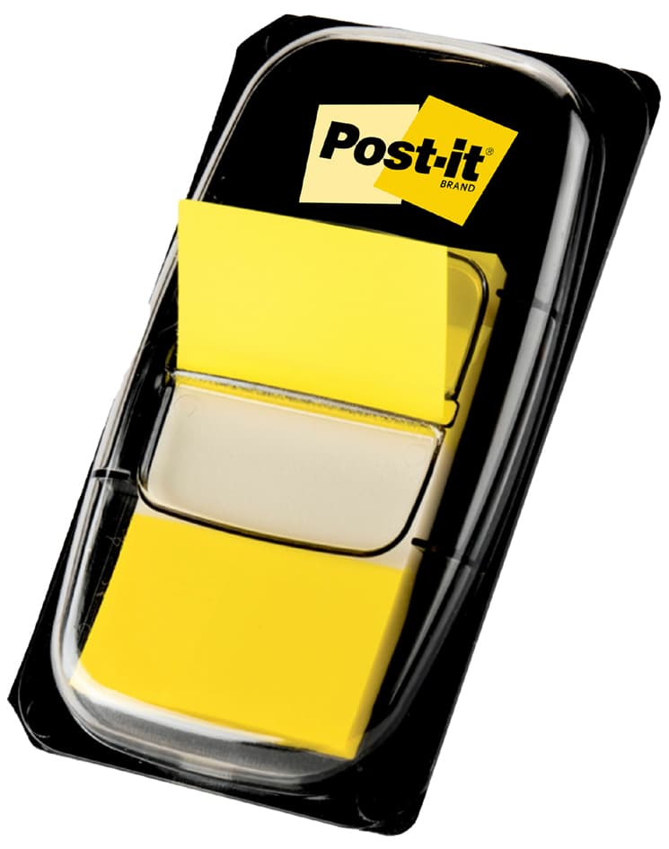Post-It Haftmarker Index, 25,4 X 43,2 Mm, Gelb
